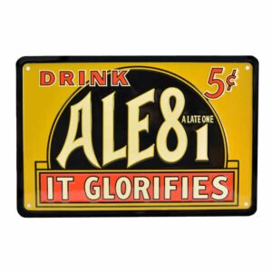 Ale-8-One 5 Cent Metal Sign