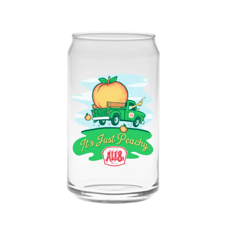 Peach Ale-8 Can Glass
